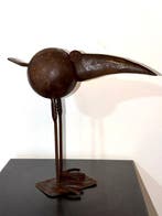 sculptuur, Oiseau en métal vernis - 29 cm - Fer Vernis