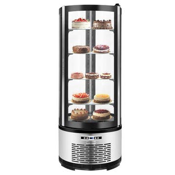 GGM Gastro | Panorama-koelvitrine - 360 liter - 680mm - |, Huis en Inrichting, Keuken | Potten en Pannen, Verzenden, Nieuw