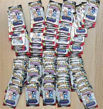 Pokémon - 100 Booster pack - pokemon Fiamme Spettrali, Nieuw