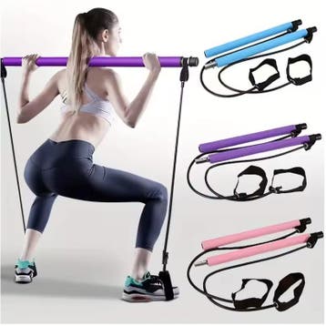 Pilates Bar met Weerstandsbanden Fitness Stick Thuis, Verzenden, Nieuw