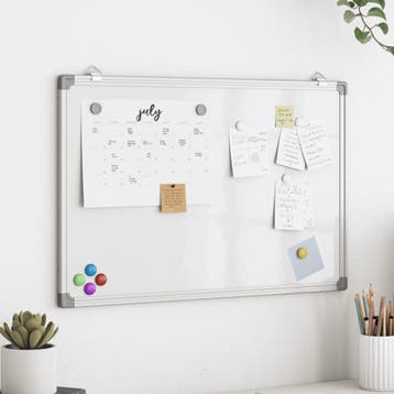 vidaXL Whiteboard magnetisch 60x40x1,7 cm aluminium, Verzenden, Nieuw in verpakking