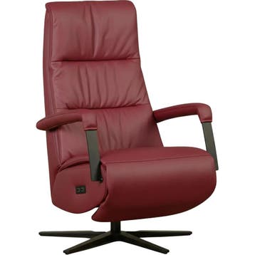 Leren elektrisch relaxfauteuil Core - Massif Rubino, Bohemian, Industrieel, Modern, Scandinavisch, Nieuw, Ophalen of Verzenden