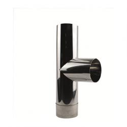 ENKELWANDIG ROOKKANAAL RVS, DIAMETER Ø125, T-Stuk + Deksel, Huis en Inrichting, Kachels, Ophalen of Verzenden, Nieuw