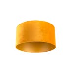 Velours lampenkap geel 50/50/25 met gouden binnenkant, Verzenden, Nieuw, Classic-antique