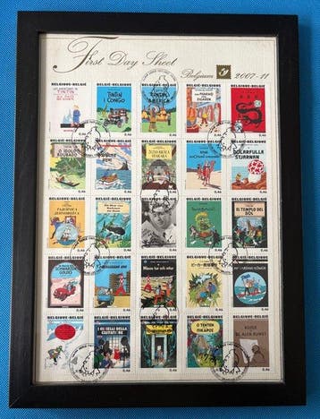 Tintin - First Day Sheet Tintin - 1 Album - Eerste druk -, Nieuw