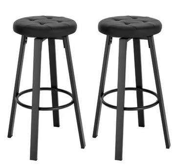 Set van 2 Industriële Barkrukken – Kunstleer, 360° Draaibaar, Verzenden, Nieuw