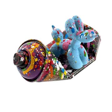 Koen Betjes (1992) - Balloon Dog crushed Spraycan, Antiek en Kunst, Kunst | Designobjecten