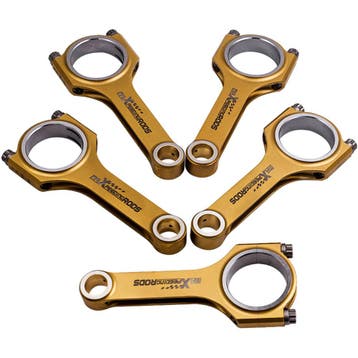 H-Beam Drijfstangen 4340 Gold Color Drijfstangen geschikt..., Verzenden, Nieuw, Audi