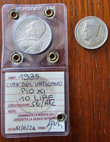 Vaticaan, Marokko. Pius XI. 10 Lire (Zonder minimumprijs)