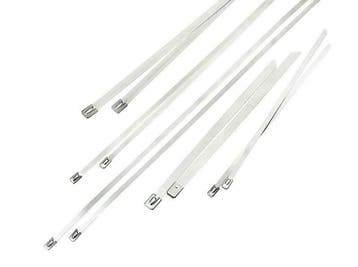 Metalen RVS Tie Wrap - 4,6 x 620 mm - 100 stuks, 250 mm of meer, Overige typen, Nieuw, Ophalen of Verzenden