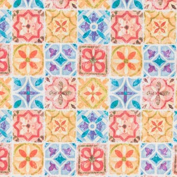 BA181 - Stof Mattonelle Vintage – Patchwork van aquarelle