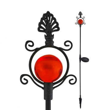 Vintage Solar Tuin Lamp Rood, Ophalen of Verzenden, Nieuw