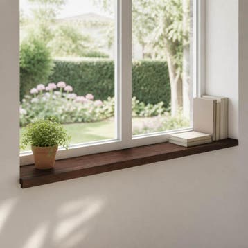 vidaXL Raamkozijnen 2 st Donkerbruin 110 x 30 x 2 cm, Doe-het-zelf en Verbouw, Verzenden, Nieuw