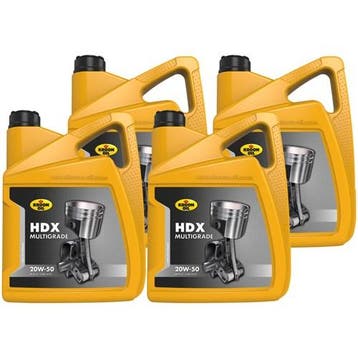 Kroon Olie Aanbieding: 4 X Hdx 20W50 5L, Verzenden
