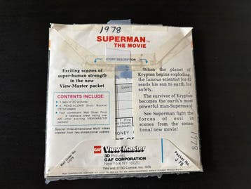 Superman The Movie GAF view-master 21 3D pictures, Ophalen of Verzenden, Nieuw, Film, Overige typen
