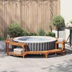 vidaXL Hot Tub Omgeving Bruin Ø275 x 55,5 cm Massief, Verzenden, Nieuw