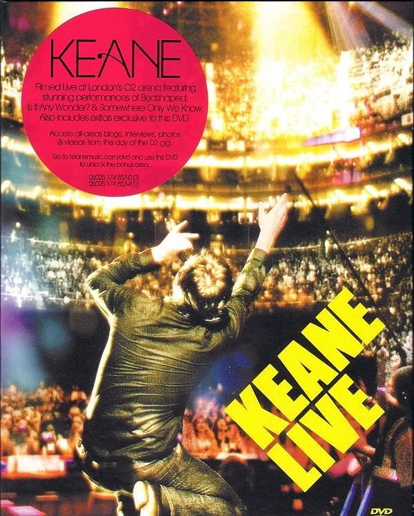 dvd - Keane - Live, Cd's en Dvd's, Dvd's | Overige Dvd's, Zo goed als nieuw, Verzenden