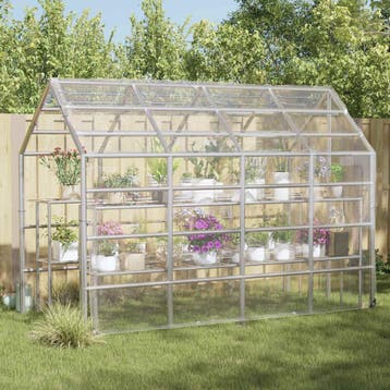 vidaXL Plantenhoes Doorzichtig 5 × 3,5 m PVC, Tuin en Terras, Aarde en Mest, Verzenden