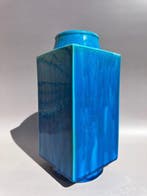 Vaas - turkoois geglazuurd keramiek - China - Cong-vormige