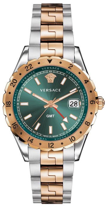 Versace V11050016 Hellenyium heren horloge 42 mm, Overige merken, Staal, Verzenden, Polshorloge