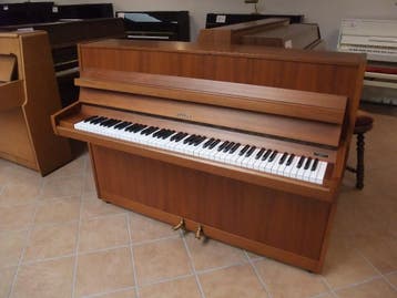 Hellas Studie Piano - 1.00m. hoog - MAANDDEAL JUNI, Verzenden, Gebruikt, Bruin, Piano