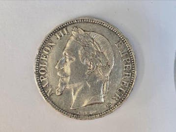 Frankrijk. Napoléon III. 5 Francs 1868-BB, Strasbourg
