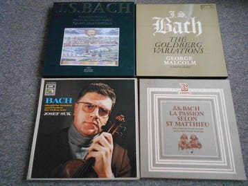 J.S. Bach - 4 Box sets: Bach: Suk, Malcolm, Dreyfus, Werner,, Nieuw in verpakking