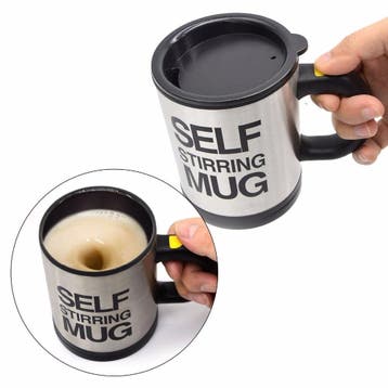 Zelfroerende koffiebeker - 400 ml, Ophalen of Verzenden, Nieuw
