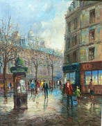 Franse school (XX) - Parigi, via animata