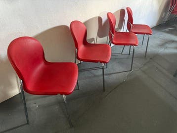 Wilkhahn - Stoel (4) - kunststof - Bouwjaar 1981