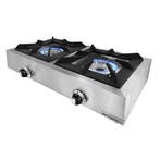 GGM Gastro | Gasfornuis - 770x400x170mm - 11,0 kW - 2 pits |, Verzenden, Nieuw, Inbouw