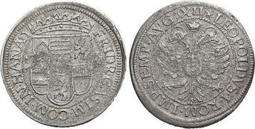 12 Kreuzer Hanau-lichtenberg Friedrich Kasimir 1641-1685, Verzenden