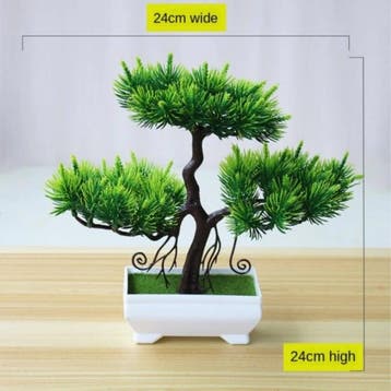 Kunst Bonsai Boom - Planten Nep Plant Plastic Decoratie, Huis en Inrichting, Woonaccessoires | Kunstplanten en Kunstbloemen, Verzenden