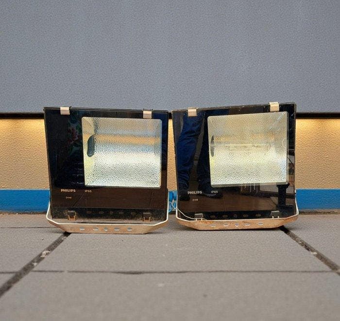 Philips - Spotlight (2) - IP65 - Staal, Kristal, Antiek en Kunst, Antiek | Wandborden en Tegels