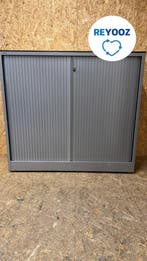 Ahrend roldeurkast - 110x120x45cm - zilvergrijs met alu...., Nieuw in verpakking