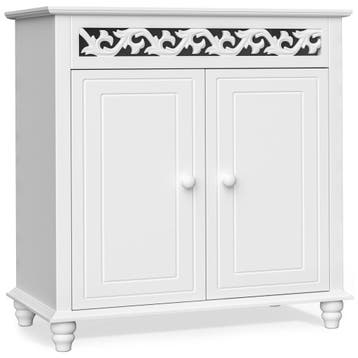 Ladekast Jersey Wit Hout 76x65x35cm (Voor in Huis), Verzenden, Nieuw