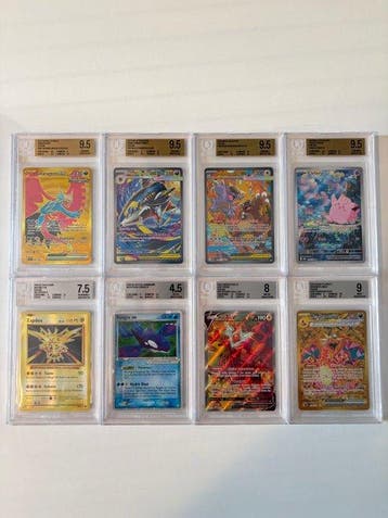 Speelkaarten - Beckett graded Pokémon cards - Papier, Hobby en Vrije tijd, Nieuw