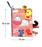 Baby Rammelaar Stoffen Boek Hangspeelgoed Kinderwagen, Verzenden, Nieuw