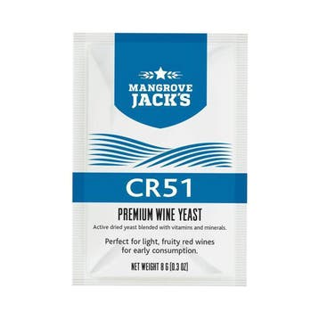 Mangrove Jacks - CR51 Premium wijngist - 8 g (Wijn Gisten), Huis en Inrichting, Ophalen of Verzenden, Nieuw, Overige typen