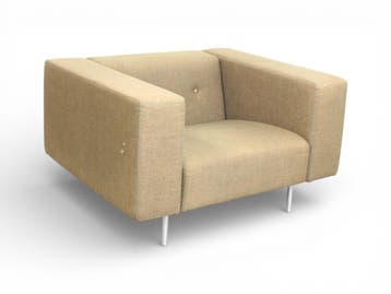 Moooi bottoni fauteuil, beige, Overige plaatsen, Ophalen of Verzenden, Gebruikt, Stoel