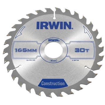 Zaagblad Irwin 165 x 30mm x 30T ATB (Zaagbladen), Verzenden, Nieuw