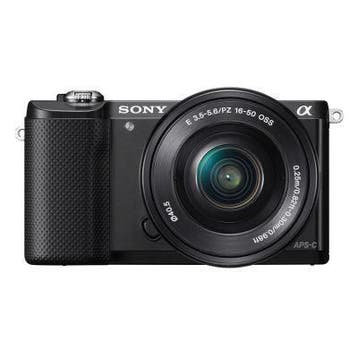 Sony a5000 Systeemcamera + 16-50mm F/3.5-5.6 OSS - Zwart, Verzenden, Zo goed als nieuw