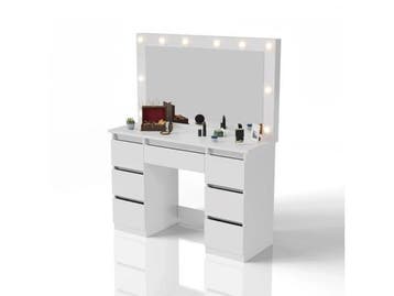 Veiling - Kaptafel / Schminktafel Lilia - Incl. LED en Lades, Huis en Inrichting, Nieuw