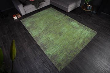 Elegant katoenen vloerkleed POP ART 240x160cm smaragdgroen, Ophalen of Verzenden, Nieuw
