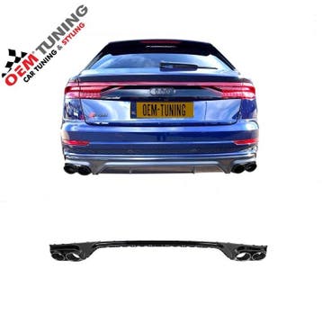 Diffuser geschikt voor Q8 | SQ-Style | 2018-2024 | S-Line |, Nieuw, Achter, Bumper, Audi