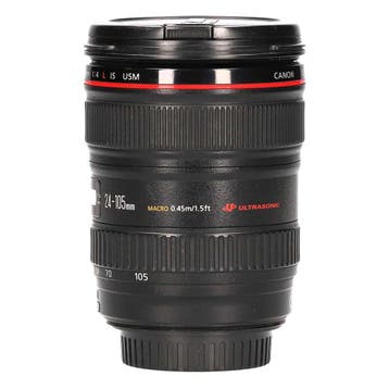 Canon EF 24-105mm f/4L IS USM met garantie, Ophalen of Verzenden, Gebruikt