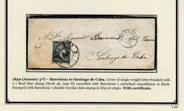 Spanje 1857/1859 - ISABEL II - POST - EDIFIL 49 - SCOTT 46, Gestempeld
