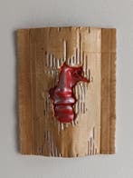 Salvatore Alibrio - Wrapping - metal red, Antiek en Kunst, Kunst | Designobjecten