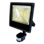 20W LED / PIR Schijnwerper warm Wit 3000K zwart, Ophalen of Verzenden, Nieuw