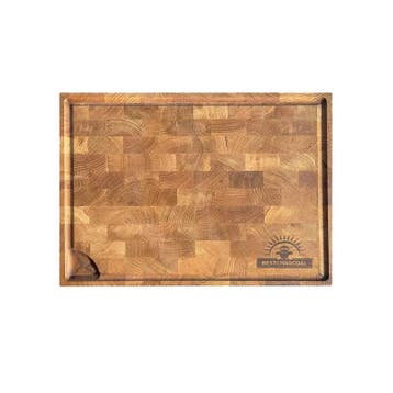 BestCharcoal Snijplank kopshout eiken 60 x 40 x 5 cm, Verzenden, Nieuw